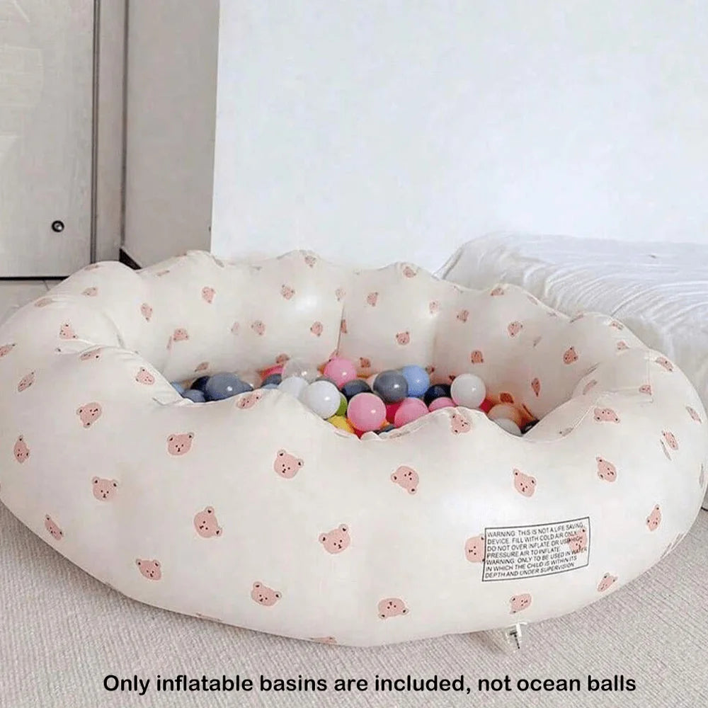 1PCS Inflatable Baby Bathtub / Baby Inflatable Chair, Toddler Bathing Tub with Air Pump Back Support Portable Seat