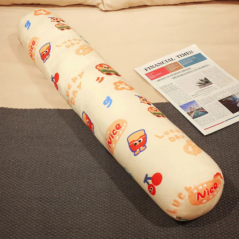Cylindrical Throw Pillow Plush for Girls Multi-functional Sleep Support Cushion Long Bolster pregnancy Pillow Side Sleepers
