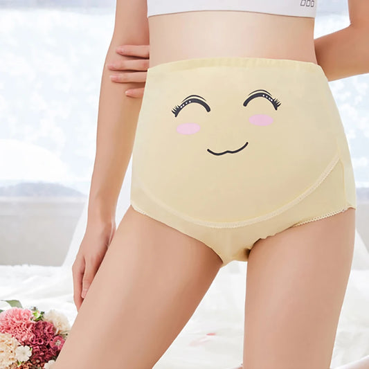 Summer Women's Large Size High Waist Maternity Pants Cute Pregnancy Clothes Abdominal Support Intimates Breathable Underwear