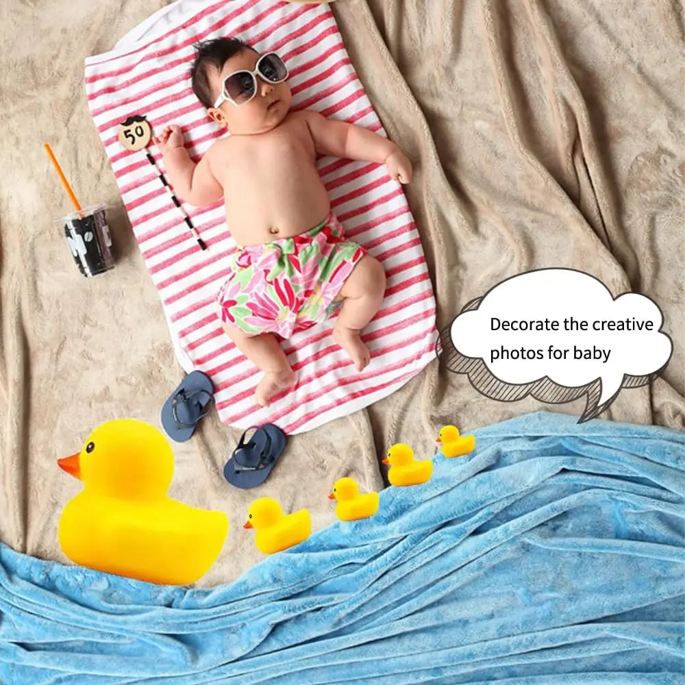 Giant Rubber Yellow Duck, Rubber Duck Family Small and Large and Giant Duck Toys for Shower Birthday Beach Summer Pool Party Fav