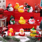12/24/36PC Christmas Rubber Ducks, Rubber Ducky Toys Cute Holiday Rubber Ducks Ducking for Holiday Celebrations Party Favor