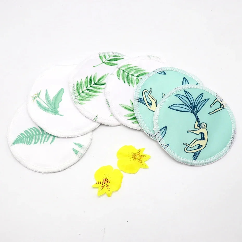 Breast Pads Bamboo Nursing Pads Absorbency Waterproof Washable Feeding Pad Reusable Breathablefor Nursing and Maternity Moms