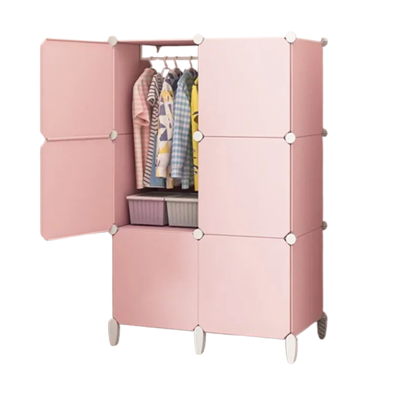 Modular Minimalist Wardrobe Space Saving Fabric Display Nordic Modern Wardrobe Living Room Baby Plastic Ropero Salon Furniture