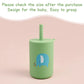 Toddler Feeding Bottle – Silicone Straw Cup for Kids
