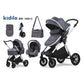 Kidilo H2D C 3 in 1 lightweight stroller, Good Quality Four Wheel Baby Stroller