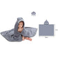 MICHLEY Lion Bamboo Baby Bath Towel Hooded Newborn Cute Cartoon Toddler Infant Bathrobe Shower Unisex For Kids Girls Boys 0-5T