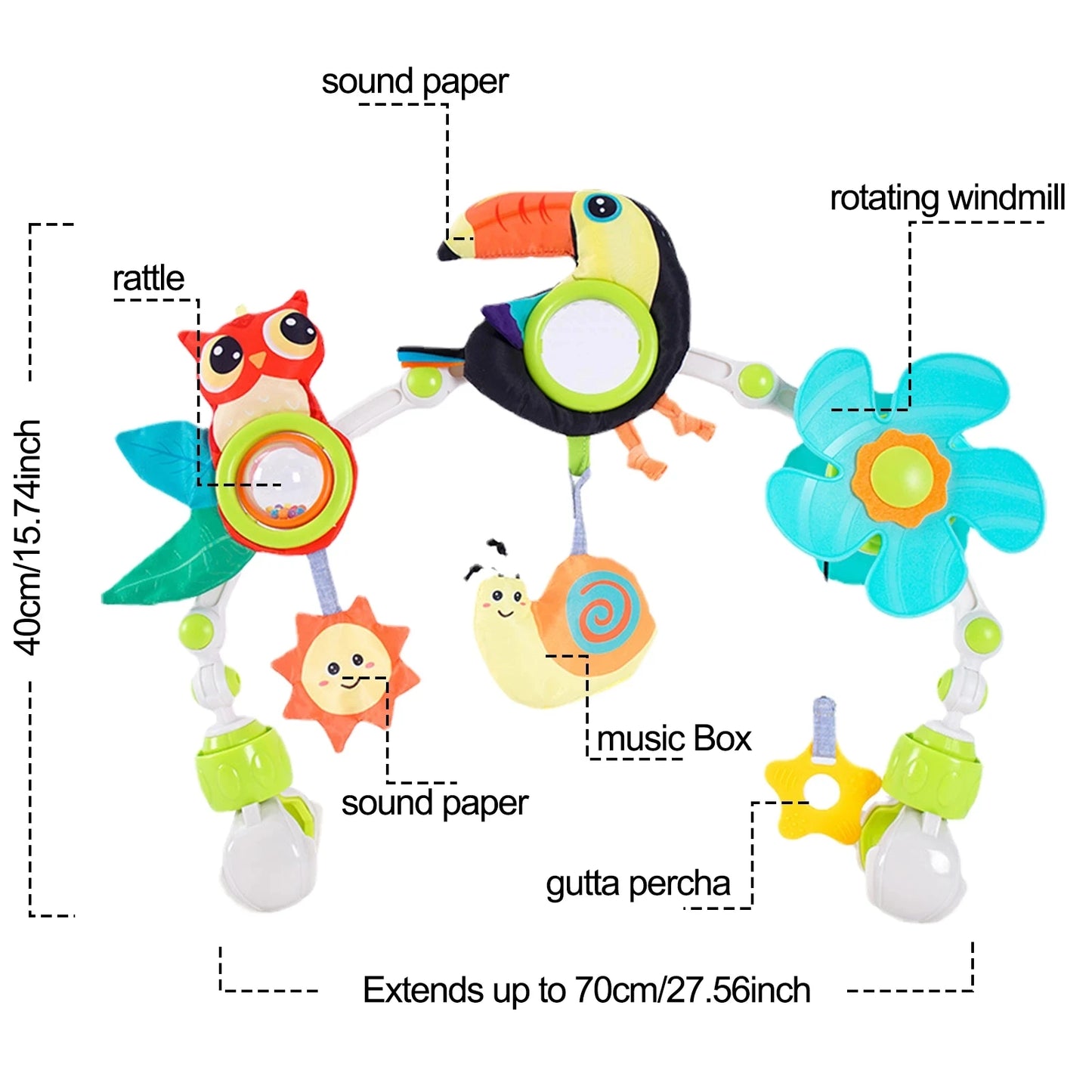 Musical Stroller Toy – Fun on the Go!