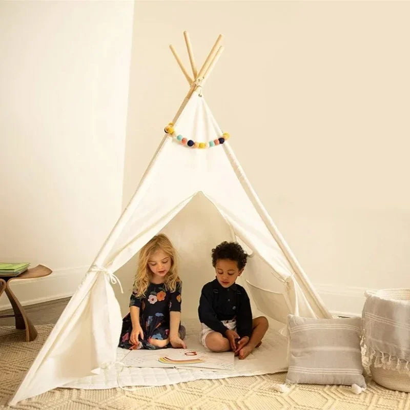 1.6M Kids Teepee Tent – Indoor Portable Princess Playhouse