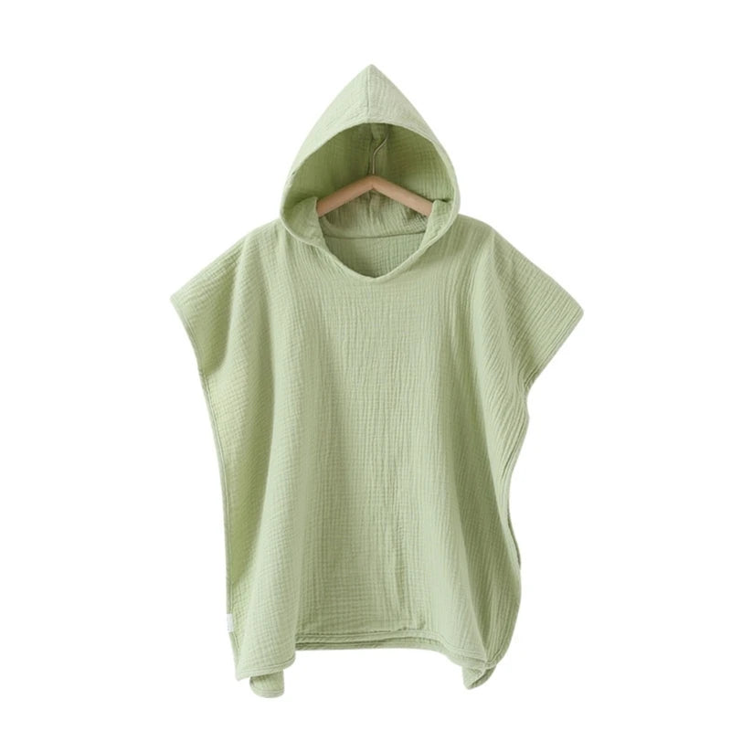 2022 New Baby Hooded Bath Towel Receiving Blanket Muslin 4 Layers Cotton Gauze Swaddle Wrap Towel Cape Bathrobe Cloak Poncho