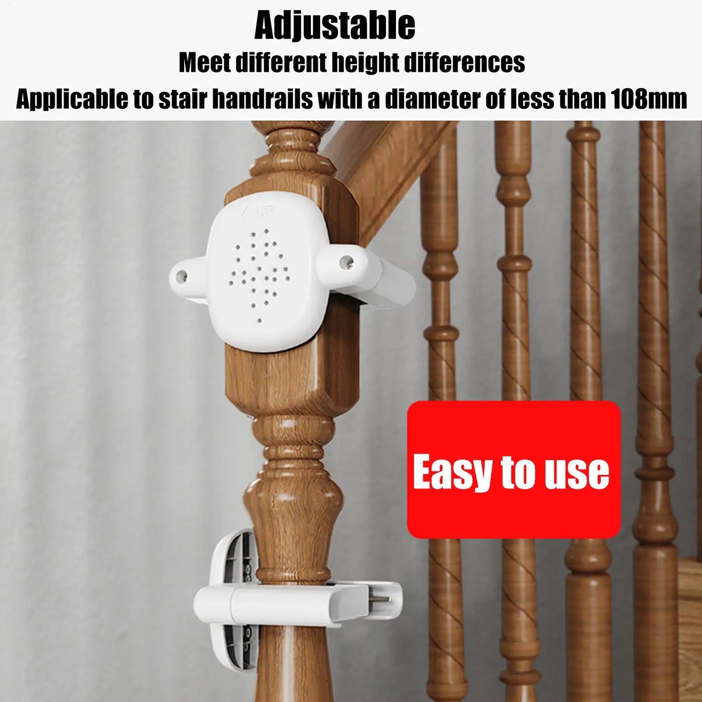 Baby Gate Banister Adapter Baby Gate Mounting Hardware 2 Pieces Toddler Care Security Hardware Fittings For Indoor Stairway