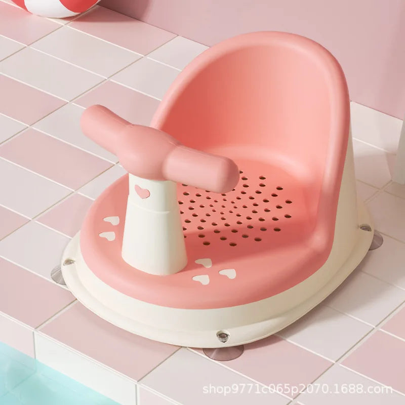 Baby Bath Seat – Adjustable Shower Stand for Young Kids