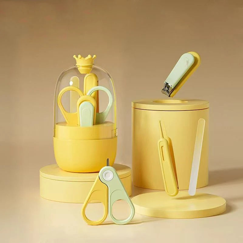 Baby Grooming Kit 4IN 1 Baby Nail Trimmer Infant Manicure Scissors Baby Hygiene Kit Baby Nail Clipper for Newborn Health Care