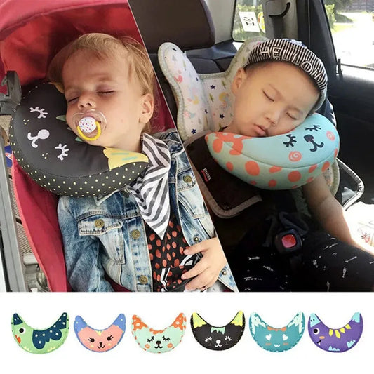 Safety Neck Pillow for Kids Car Seat Belt Shoulder Guard Child Neck Cushion Child Head Protection Sleep Pillow On Car Crescent