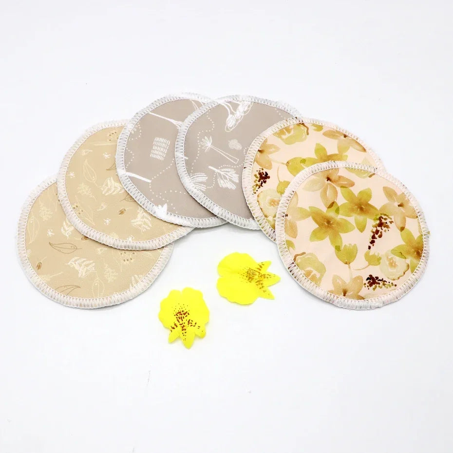 Breast Pads Bamboo Nursing Pads Absorbency Waterproof Washable Feeding Pad Reusable Breathablefor Nursing and Maternity Moms