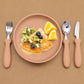 Infant Feeding Set – Silicone Plate, Spoon & Fork
