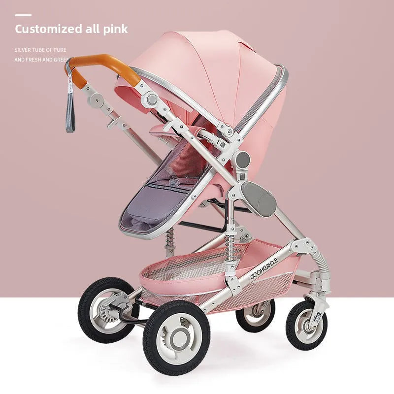 Foldable Lightweight Stroller – Smooth Ride for Babies