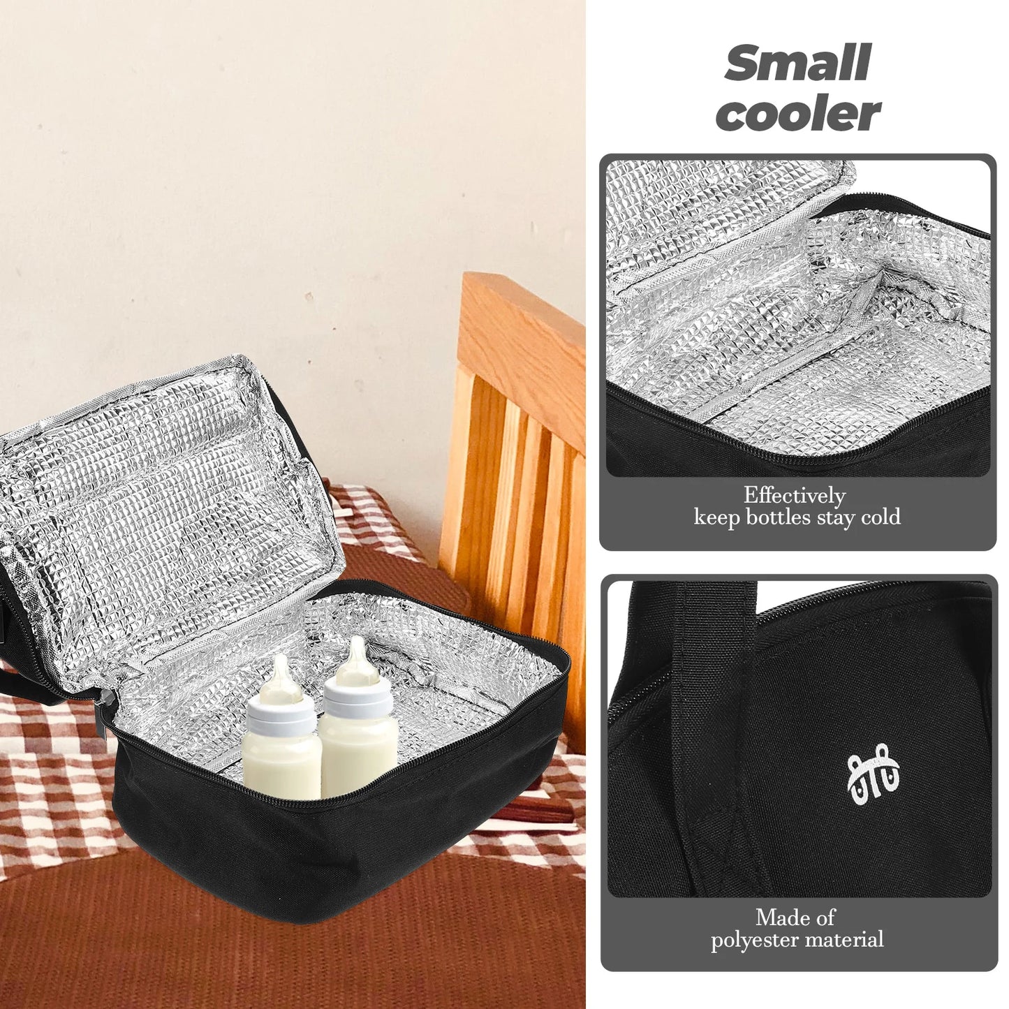 Insulated Breast Pump Bag With Portable Travel Lunch Box
