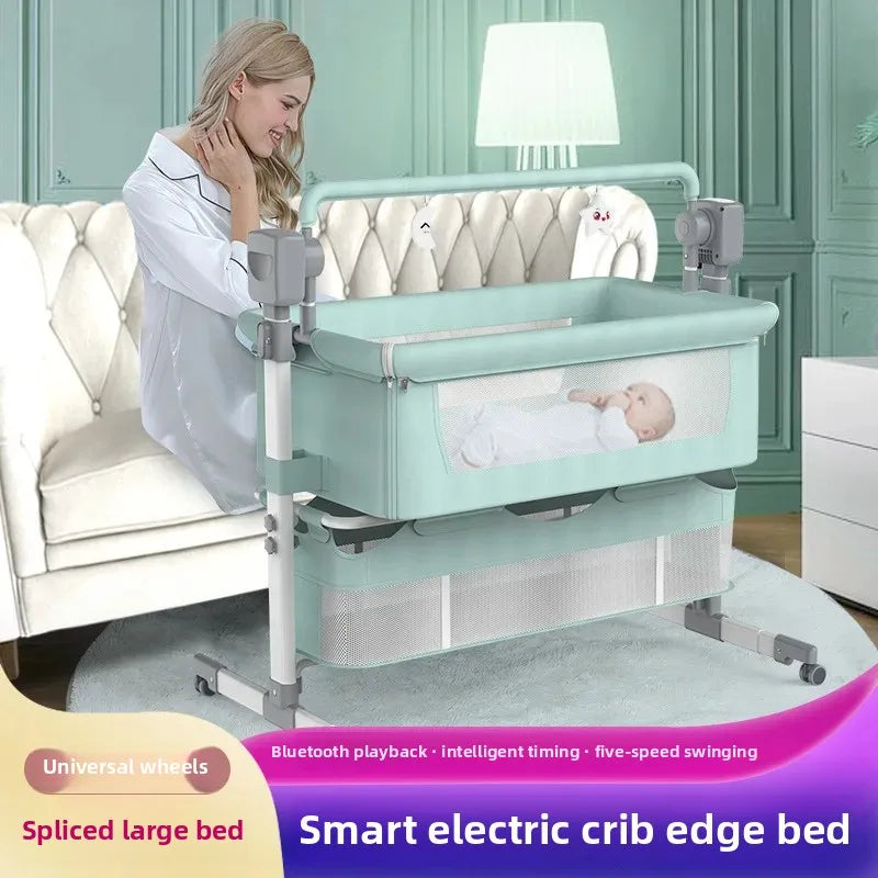 Electric Automatic Baby Swing Chair Smart Soothing Newborn Infant Bedside Crib Foldable Baby Bed Children Supplies