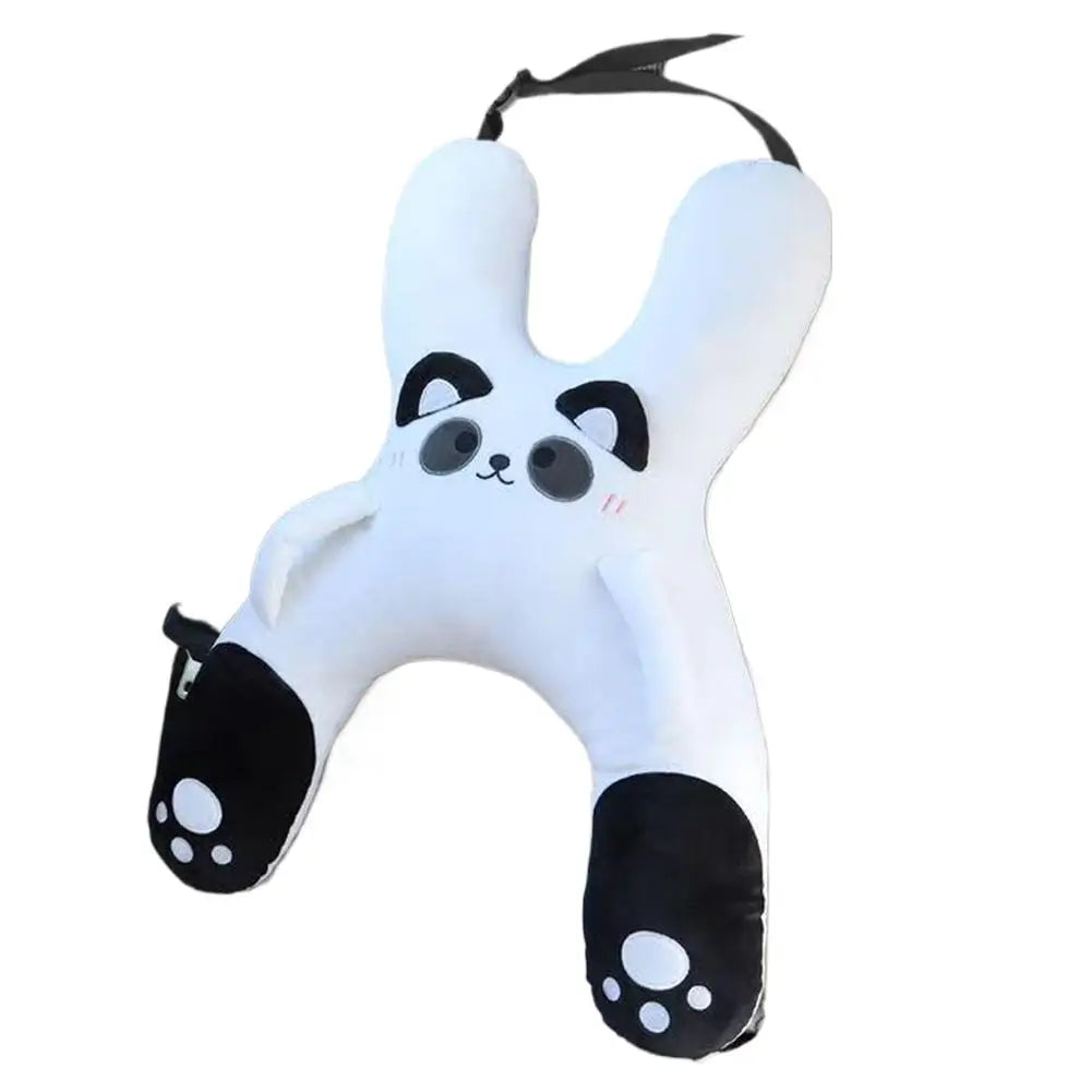 1Set Car Cute Cartoon Pillow Car Mounted Child Sleeping Pillow Car Removable Comfortable Breathable Headrest Lumbar Support