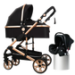 Baby stroller 3 in 1 stroller folding two-sided child four seasons kinderwagen baby carriage  high landscape Newborn Travelling