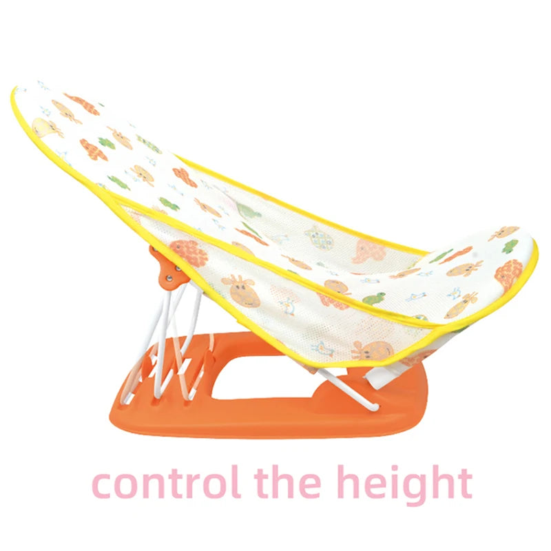 Summer Deluxe Baby Bather Seat Comfort Folding Baby Bather Rocking Chair Baby to Toddler Bath Tub - No-Slip Seat