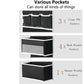 Six-Layer Zipper Combination Door Back Storage Hanging Baby Bed Underwear Storage Bag Non-Woven Fabric Storage Organizer