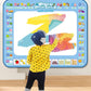 100x80CM Magic Water Drawing Mat Coloring Doodle With Reusable Magic Pens Montessori Painting Board Educational Toys Kids Gifts