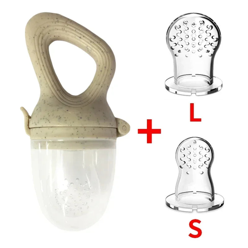 Sucette d'alimentation pour bébé avec tétine à fruits – Sucette de dentition en silicone sans BPA