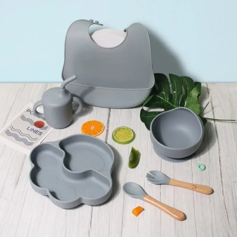 Baby Feeding Set – Silicone Plate & Suction Bowl for Toddlers