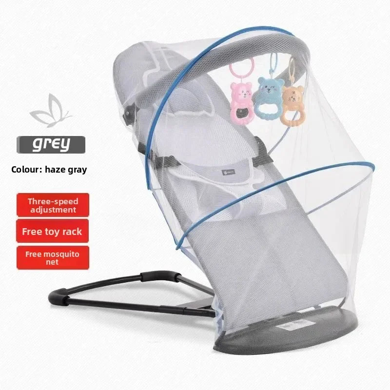 Baby Rocker Swing Chair Soothing Calming Tool Infant Feeding Change Recliner Foldable Adjustable Portable Comfortable Easy Care