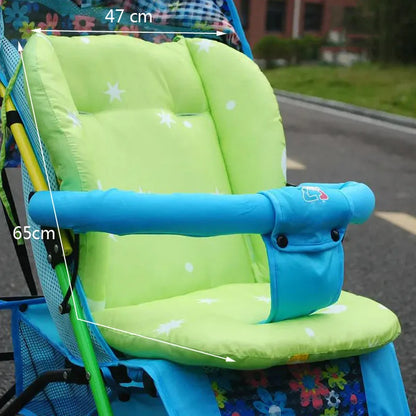 Cartoon Printed Pattern Stroller Seat Cushion Four Seasons Universal Children Dining Chair Cushion Baby Stroller Cotton Pads
