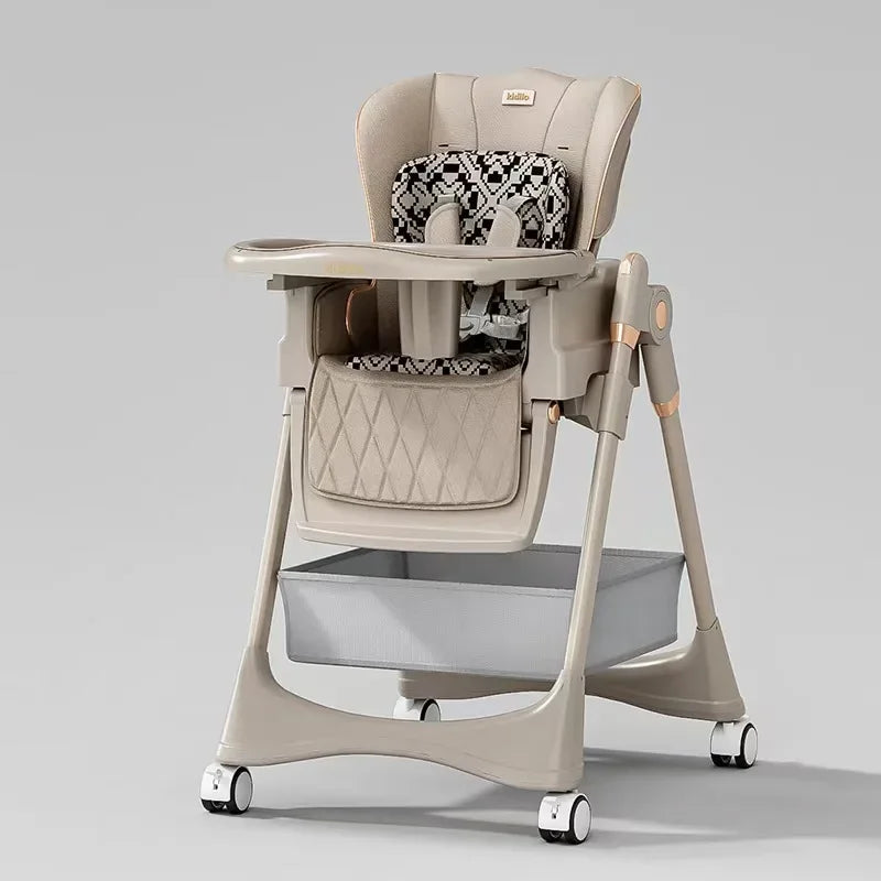 Baby Highchair Infant Dining Chair Baby Eating Foldable Seat Multifunctional Lift Baby Dining Table Chair