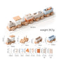 Montessori Wooden Train Set for Baby Toys with Numbers and Blocks Train Toy Hands-on Queuing Ability Educational Children Gift