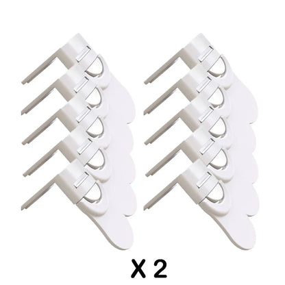 Baby Safety Locks Home Drawer Lock Anti-Pinching Hand Cabinet Refrigerator Lock Buckle Children Protection White Drawer Locks