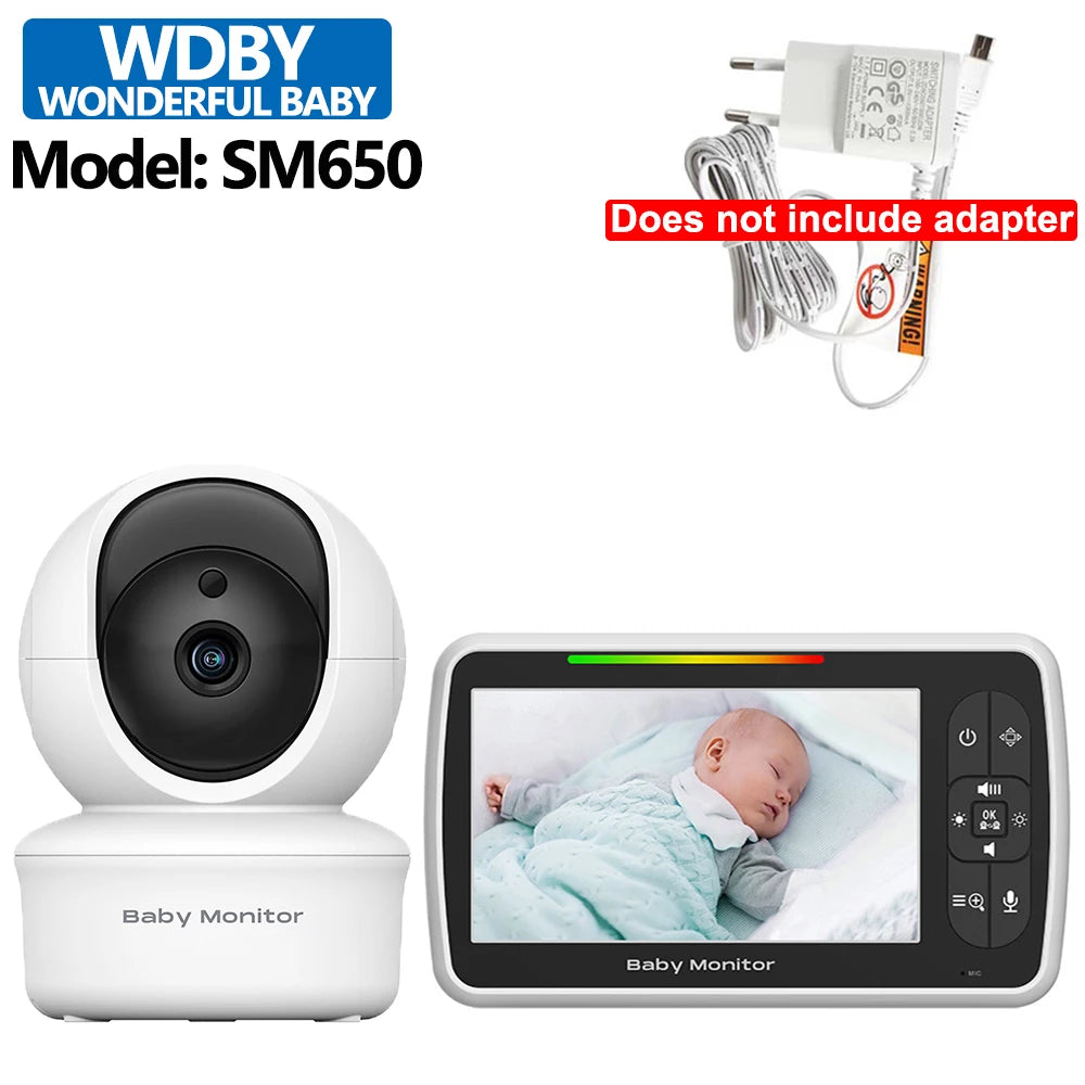 5″ Baby Monitor PTZ 2X Zoom Two-Way Talk VOX  Vi