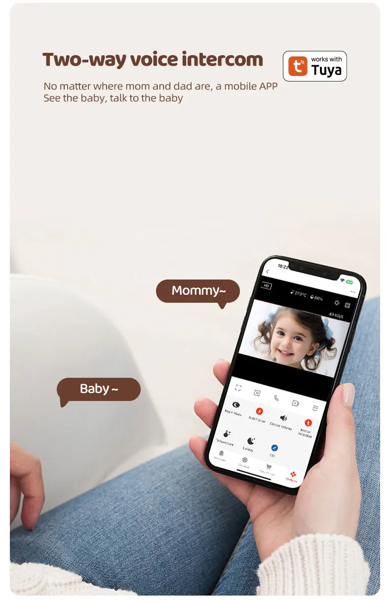 Smart Baby Care C11 HD 2MP Video Music App