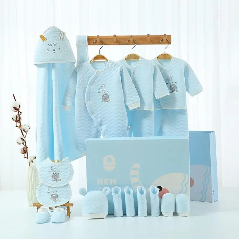 18/21/23 Pcsnewborn Clothes Set Winter Thick New Born Baby Girl Boy Clothes Cotton  Newborn Set Infant Outfit Baby Gift No Box