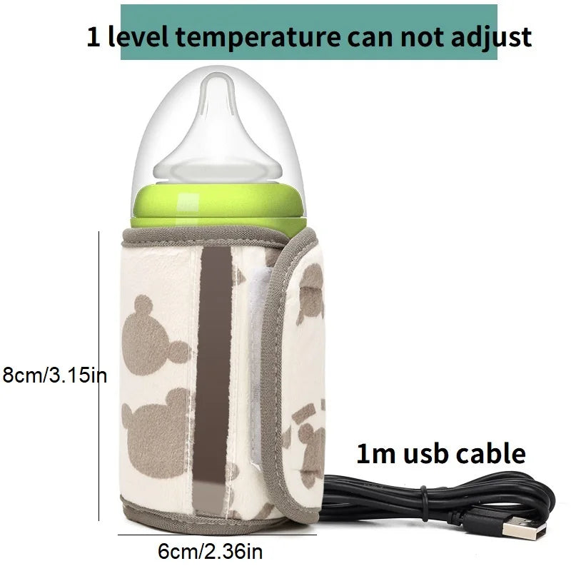 Universal Baby Bottle Warmer Water Formula Milk Warmer Baby Bag USB Nursing Bottle Heater Portable Thermal Bag for Travel