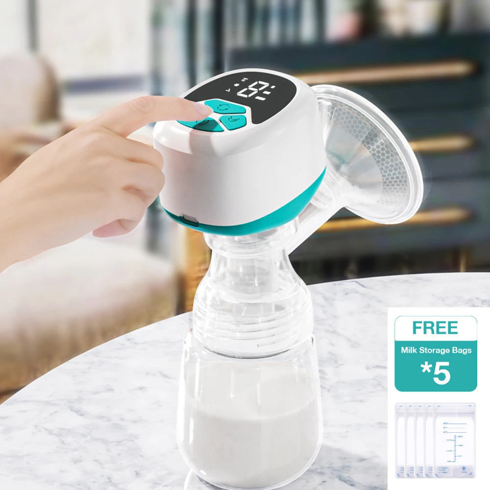 Dr.Isla Portable Electric Breast Pump With 180ml Bottle Milk