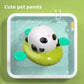 Pull & Go baby bath toys, pink little pig, cute swimming pig, water spray toy,  bathtub toy, suitable for young children to use