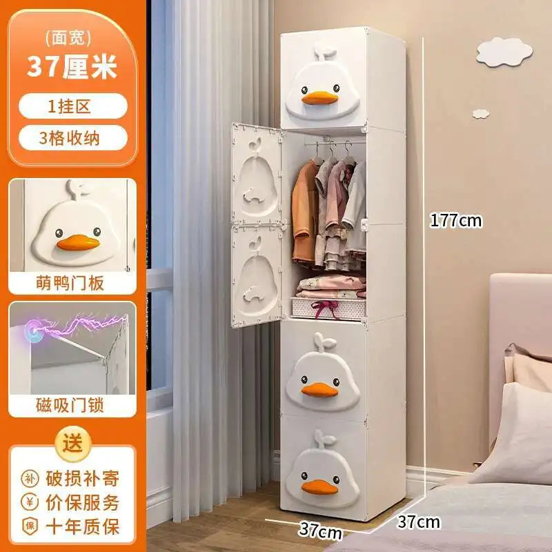 Clothes Baby Closet Cabinet Baby Dress Closet Girl Wardrobe Bedroom Storage Children Dresser Organizer Roperos Closet Furniture