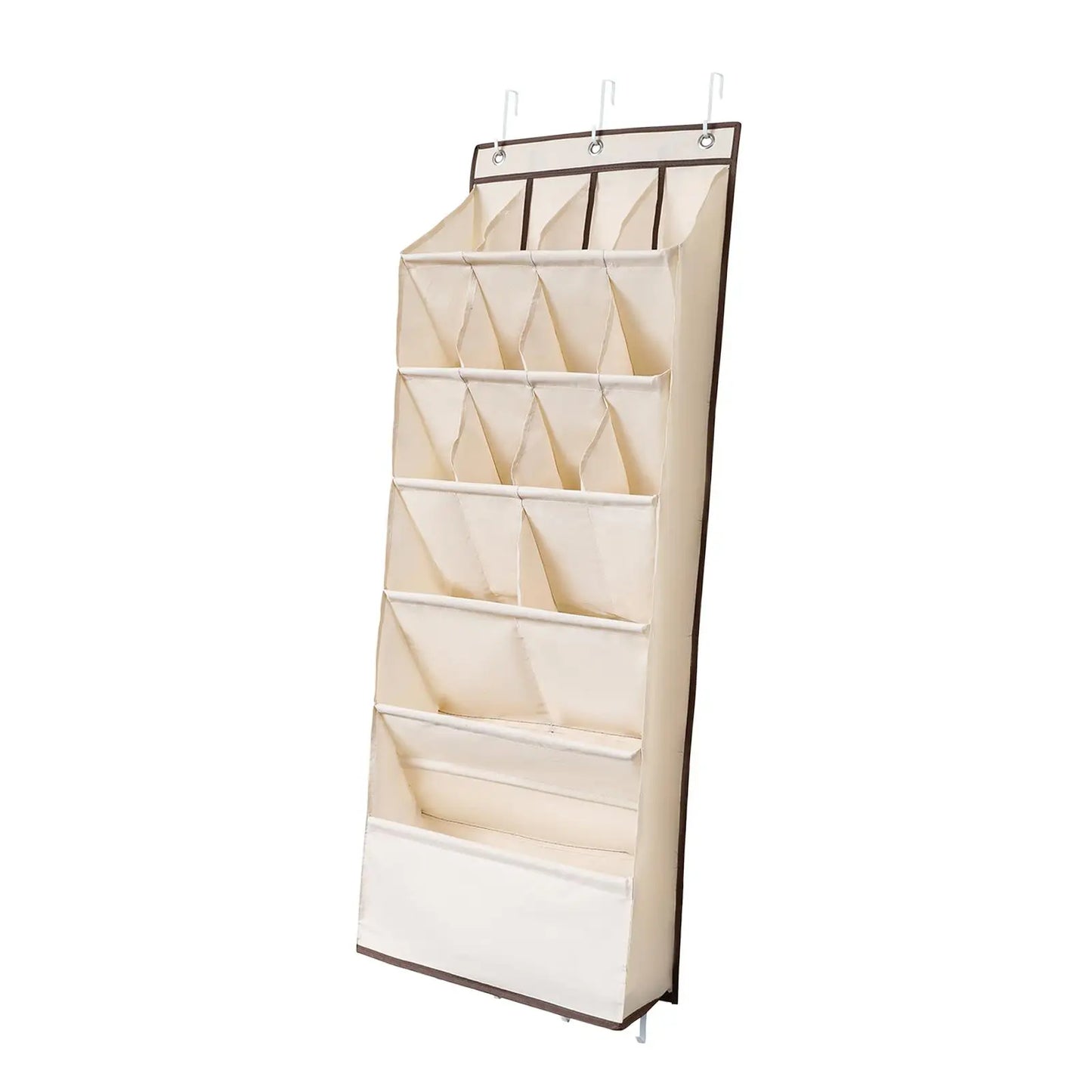 Deep Pockets Door Shoe Rack Foldable for Kids Adults Hanging Shoe Organizer with Large Deep Pockets for Bags Baby Items Toys