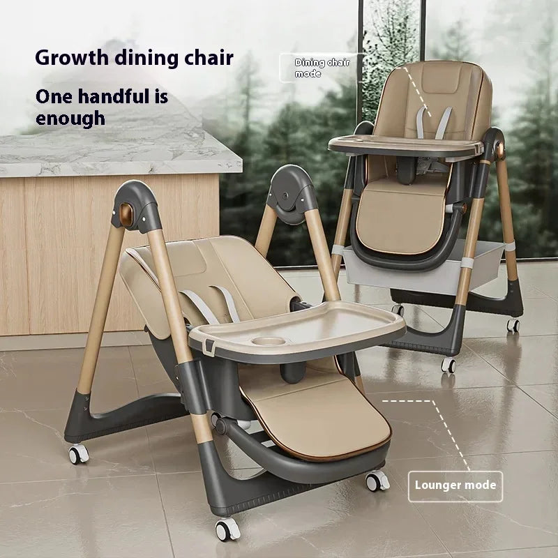 Household Baby Highchair Multifunctional Children's Dining Chair Baby Eating Foldable Seat Dinning Chair Cadeira  Floor Chair