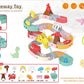 BaBy Spray Outside Pool Bathtub Toys，Water Toys for Kids Bath Toys DIY Building Water Slide Tracks Wall Track Building Set