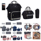 LEQUEEN 5-Piece Diaper Bag Set