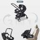 Kidilo 3-in-1 baby stroller, baby safety seat, newborn baby sleeping basket, portable 5 color choices Suitable for ages 0-1