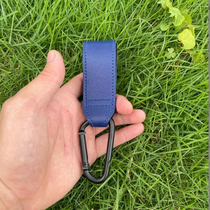 1–2PCS PU Leather Rotatable Stroller Hooks – High-Quality Organizer