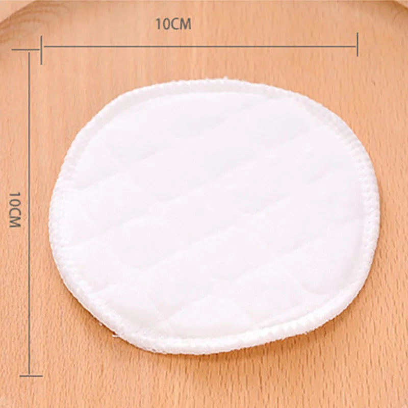 2 Styles 4 Pairs Reusable Breast Pads 3 Layers Washable Soft Maternal Breastfeeding Pads Postpartum Bamboo Fiber Bra Accessories