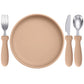 Infant Feeding Set – Silicone Plate, Spoon & Fork