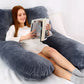 140x70cm 3000g 6.6lb Soft Pregnant Pillow U Type Lumbar Pillow Multi Function Side Protect Cushion for Pregnancy Women  velvet